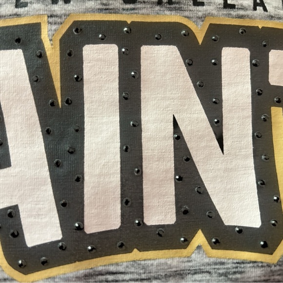 New Orleans Saints NFL women’s T-shirt, size Large ,curved hem, all cotton - Picture 5 of 6